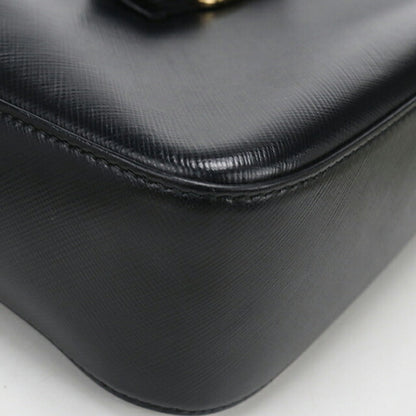 中古 フェラガモ ショルダーバッグ レディース ブランド FERRAGAMO ヴァラリボン チェーン 21 F568 ブラック USDFR114222011