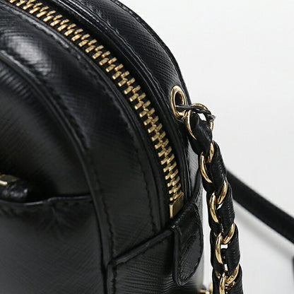 中古 フェラガモ ショルダーバッグ レディース ブランド FERRAGAMO ヴァラリボン チェーン 21 F568 ブラック USDFR114222011