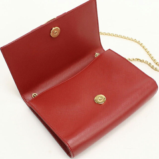 中古 フェラガモ ショルダーバッグ レディース ブランド FERRAGAMO ヴァラリボン チェーン 22 B558 レッド USDFR114618011