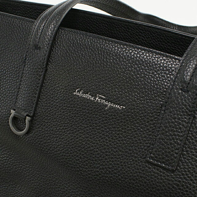 中古 フェラガモ トートバッグ メンズ ブランド FERRAGAMO レザー 24 0474 ブラック USDFR114865011