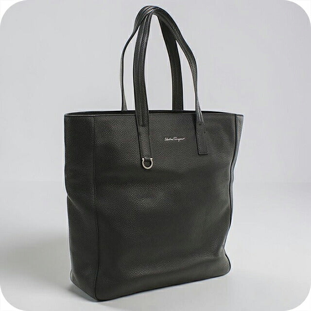 中古 フェラガモ トートバッグ メンズ ブランド FERRAGAMO レザー 24 0474 ブラック USDFR114865011
