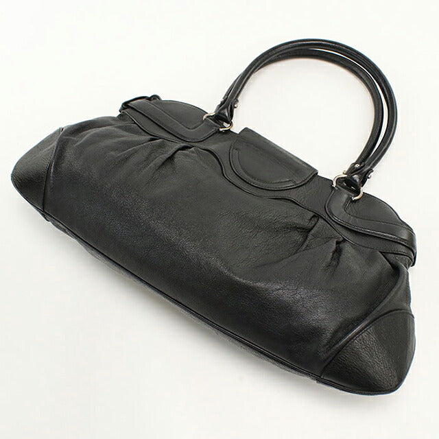 中古 フェラガモ ハンドバッグ レディース ブランド FERRAGAMO ガンチーニ レザー 21 5370 ブラック USDFR114935011
