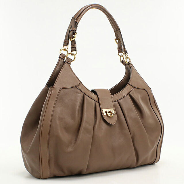 フェラガモ ハンドバッグ レディース ブランド FERRAGAMO ガンチーニ  21 D227 ブラウン USDFR118679011