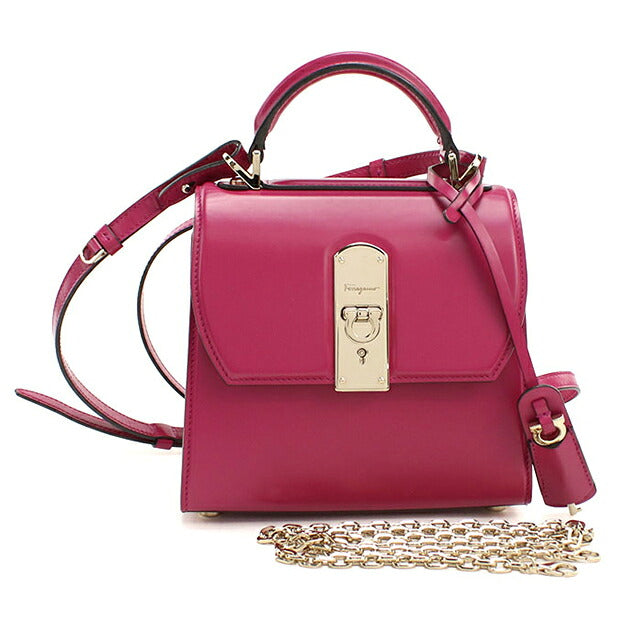 フェラガモ ハンドバッグ レディース ブランド FERRAGAMO ガンチーニ 2WAY 21 H647 ピンク USDFR118683011