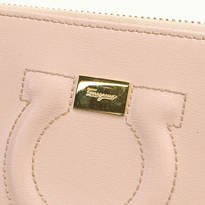フェラガモ 長財布ラウンドファスナー レディース ブランド FERRAGAMO ガンチーニ  22 C843 ピンク USDFR119287011
