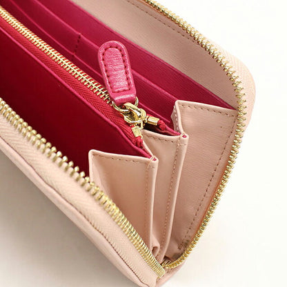 フェラガモ 長財布ラウンドファスナー レディース ブランド FERRAGAMO ガンチーニ  22 C843 ピンク USDFR119287011