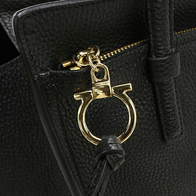 フェラガモ トートバッグ レディース ブランド FERRAGAMO エイミー ガンチーニ  21 F216 ブラック USDFR119355011