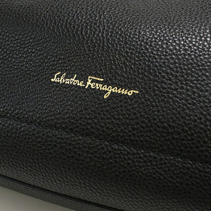 中古 フェラガモ トートバッグ レディース ブランド FERRAGAMO ガンチーニ  21 F216 ブラック USDFR119637011