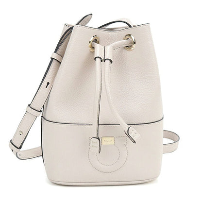 中古 フェラガモ ショルダーバッグ レディース ブランド FERRAGAMO  バケットバッグ 21 H484 ホワイト USDFR121126011