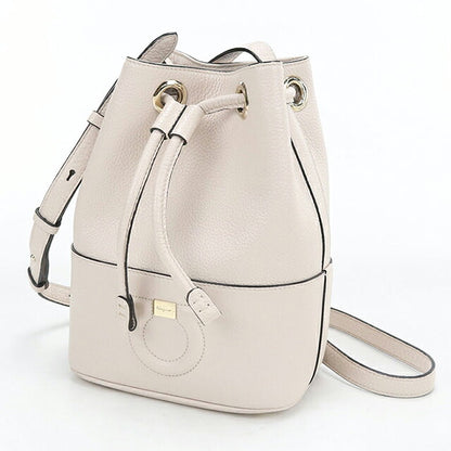 中古 フェラガモ ショルダーバッグ レディース ブランド FERRAGAMO  バケットバッグ 21 H484 ホワイト USDFR121126011
