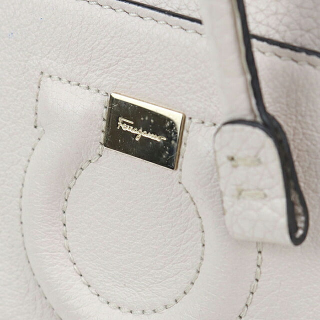 中古 フェラガモ ショルダーバッグ レディース ブランド FERRAGAMO  バケットバッグ 21 H484 ホワイト USDFR121126011