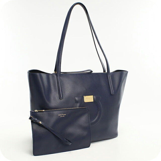 二手 Ferragamo 手提包女士品牌 FERRAGAMO Gancini 21 H019 海军蓝 USDFR121490011
