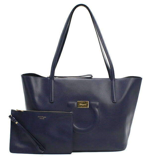 二手 Ferragamo 手提包女士品牌 FERRAGAMO Gancini 21 H019 海军蓝 USDFR121490011