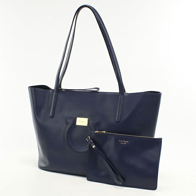 二手 Ferragamo 手提包女士品牌 FERRAGAMO Gancini 21 H019 海军蓝 USDFR121490011