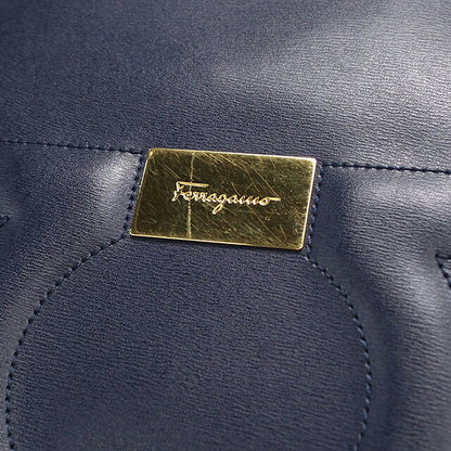二手 Ferragamo 手提包女士品牌 FERRAGAMO Gancini 21 H019 海军蓝 USDFR121490011