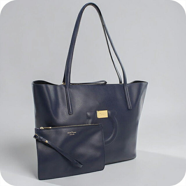 二手 Ferragamo 手提包女士品牌 FERRAGAMO Gancini 21 H019 海军蓝 USDFR121490011