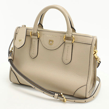 中古 フェラガモ ハンドバッグ レディース ブランド FERRAGAMO ガンチーニ 2WAY 21 0388 ベージュ バッグ USDFR95582011