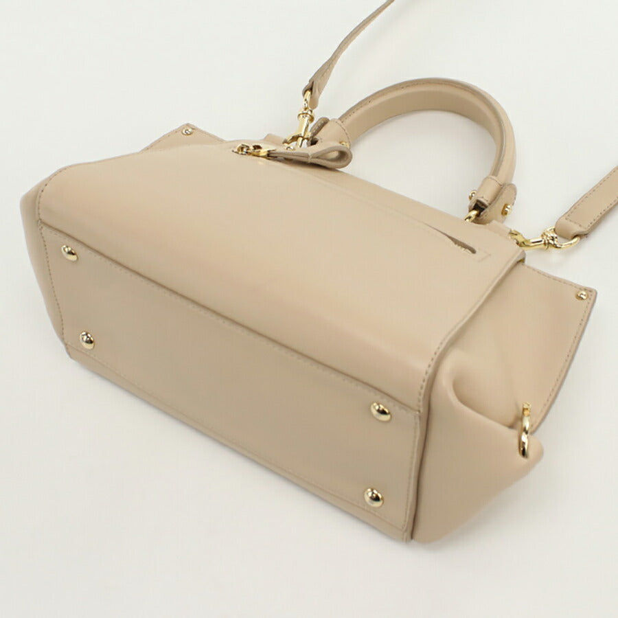 中古 フェラガモ ハンドバッグ レディース ブランド FERRAGAMO ガンチーニ 2WAY 21 F628 ベージュ バッグ USDFR95761011
