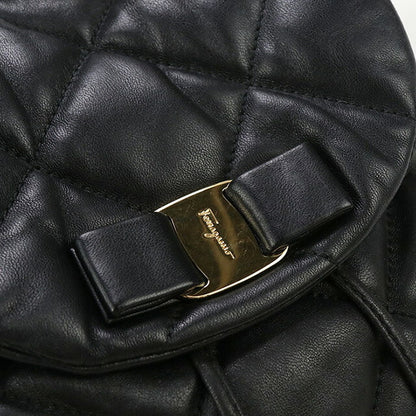 中古 フェラガモ リュック レディース ブランド FERRAGAMO ヴァラ バックパック レザー 21 F734 ブラック バッグ USDFR95929011