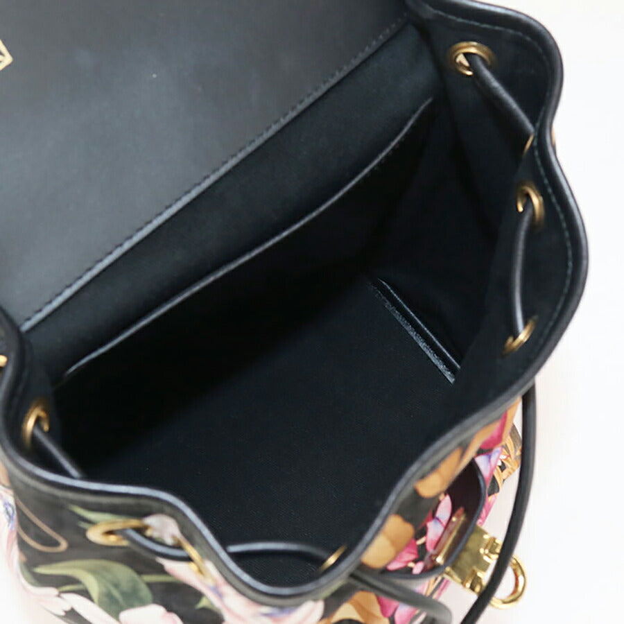 中古 フェラガモ リュック レディース ブランド FERRAGAMO ガンチーニ バックパック 21 H987 ブラック バッグ USDFR96668011