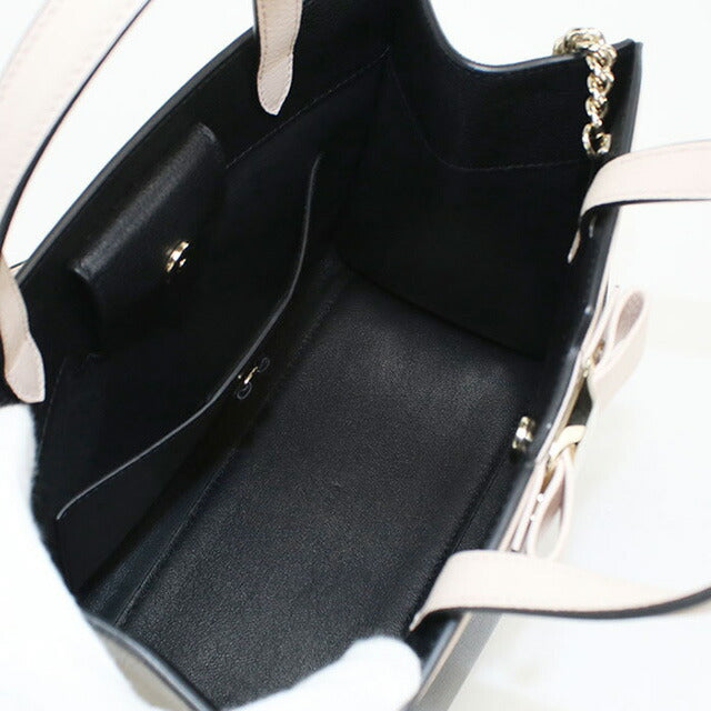 中古 フェラガモ トートバッグ レディース ブランド FERRAGAMO ヴァラ リボン 2WAY 21 1290 ブラック バッグ USDFR97346011