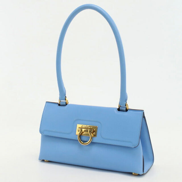 中古 フェラガモ ハンドバッグ レディース ブランド FERRAGAMO ガンチーニ 21 1495 ブルー バッグ USDFR97473011