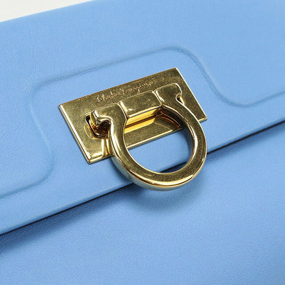 中古 フェラガモ ハンドバッグ レディース ブランド FERRAGAMO ガンチーニ 21 1495 ブルー バッグ USDFR97473011