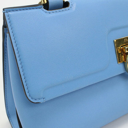 中古 フェラガモ ハンドバッグ レディース ブランド FERRAGAMO ガンチーニ 21 1495 ブルー バッグ USDFR97473011