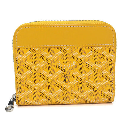 中古 ゴヤール 小銭入れ ユニセックス ブランド GOYARD マティニョン PM ウォレット イエロー USDGO113611011