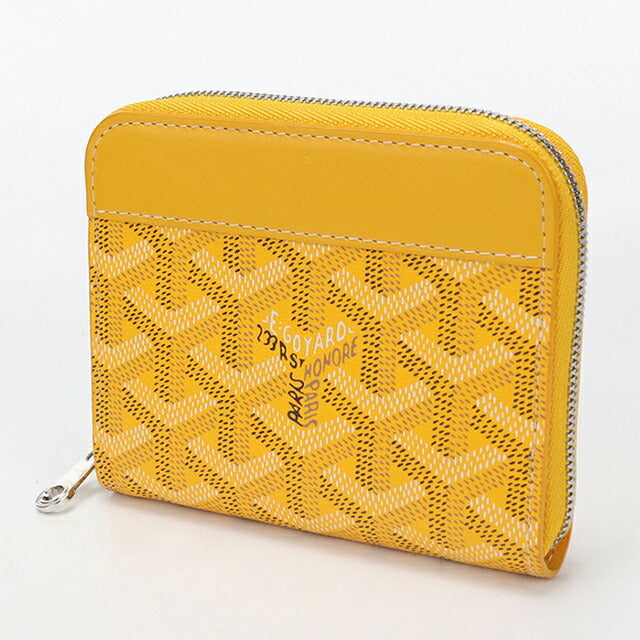 中古 ゴヤール 小銭入れ ユニセックス ブランド GOYARD マティニョン PM ウォレット イエロー USDGO113611011