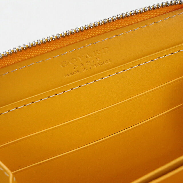 中古 ゴヤール 小銭入れ ユニセックス ブランド GOYARD マティニョン PM ウォレット イエロー USDGO113611011