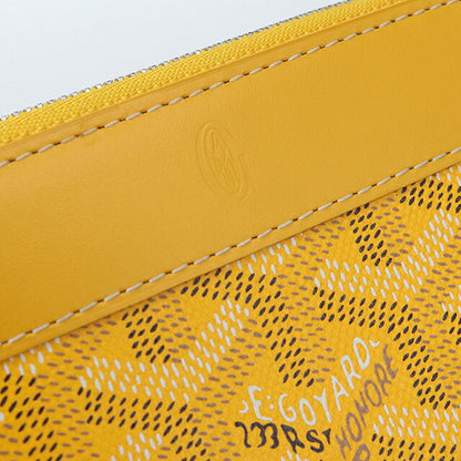 中古 ゴヤール 小銭入れ ユニセックス ブランド GOYARD マティニョン PM ウォレット イエロー USDGO113611011