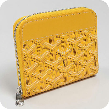 中古 ゴヤール 小銭入れ ユニセックス ブランド GOYARD マティニョン PM ウォレット イエロー USDGO113611011