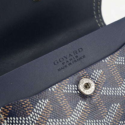 中古 ゴヤール 二つ折り財布 二折財布 ユニセックス ブランド GOYARD マリニー ウォレット ネイビー USDGO113980011