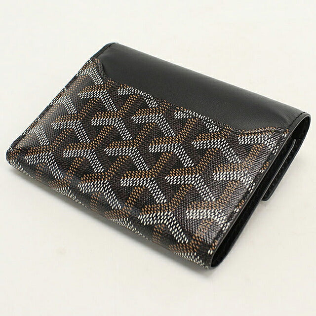 中古 ゴヤール 三つ折り財布 三折財布 コンパクト ユニセックス ブランド GOYARD サン・ガブリエルウォレット ブラック USDGO118365011