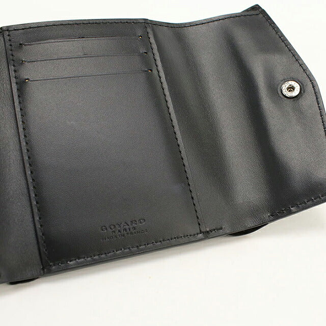 中古 ゴヤール 三つ折り財布 三折財布 コンパクト ユニセックス ブランド GOYARD サン・ガブリエルウォレット ブラック USDGO118365011