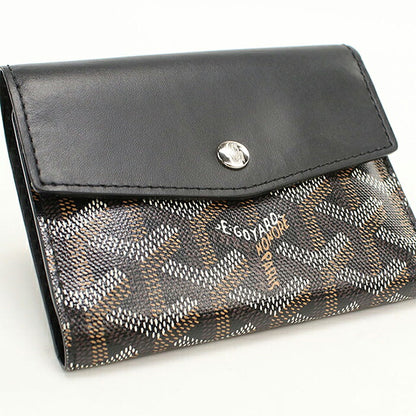 中古 ゴヤール 三つ折り財布 三折財布 コンパクト ユニセックス ブランド GOYARD サン・ガブリエルウォレット ブラック USDGO118365011