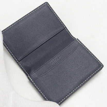 中古 ゴヤール 名刺入れ ユニセックス ブランド GOYARD マルゼルブ ネイビー USDGO118477011