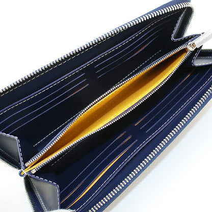 中古 ゴヤール 長財布ラウンドファスナー ユニセックス ブランド GOYARD  マティニョンGM ウォレット MATIG2GMLTY ネイビー USDGO120496011