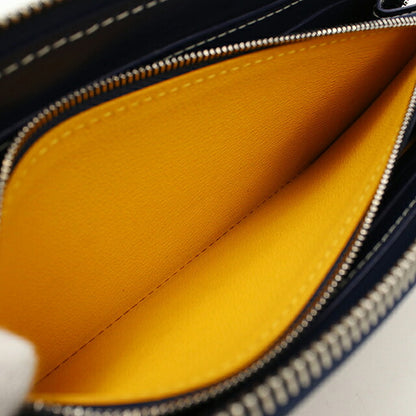 中古 ゴヤール 長財布ラウンドファスナー ユニセックス ブランド GOYARD  マティニョンGM ウォレット MATIG2GMLTY ネイビー USDGO120496011