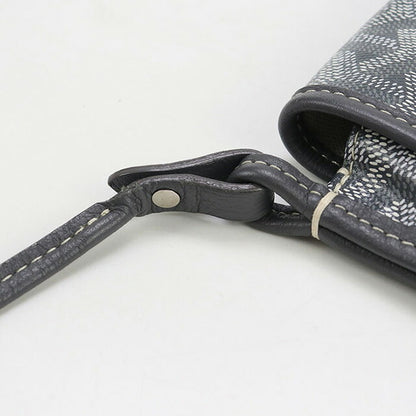 中古 ゴヤール ポーチウォレット ユニセックス ブランド GOYARD プリュメ ポーチウォレット グレー 財布 USDGO97562011