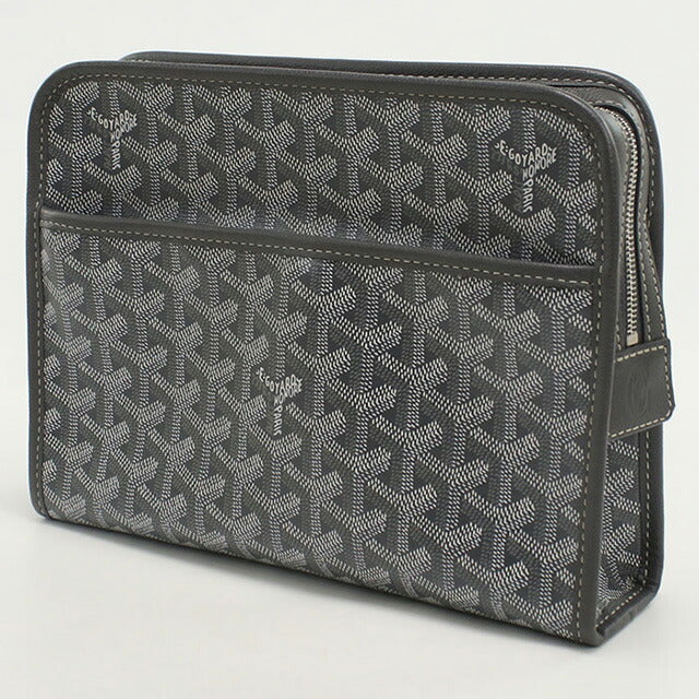 二手 Goyard 手拿包 男士品牌 GOYARD 灰色包 USDGO98353011