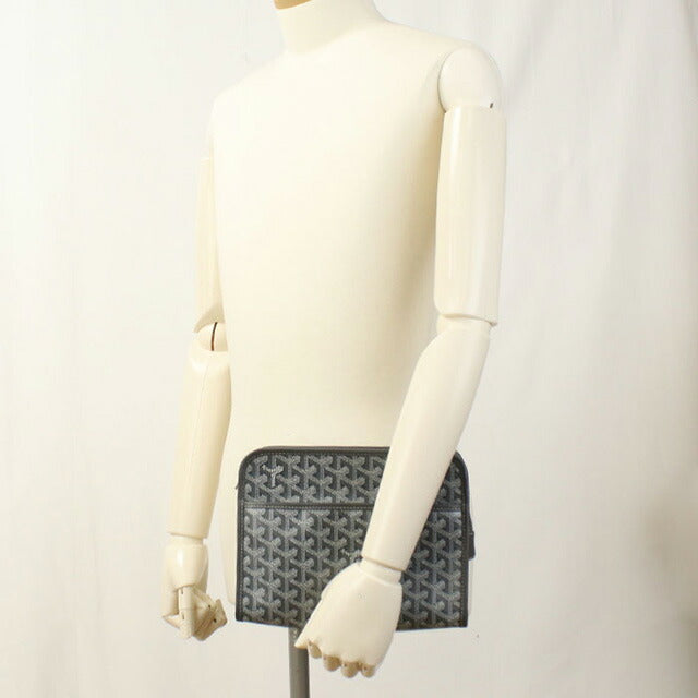 二手 Goyard 手拿包 男士品牌 GOYARD 灰色包 USDGO98353011