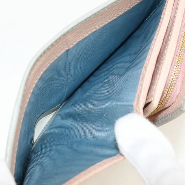 中古 グッチ 二折財布 レディース ブランド GUCCI GGマーモント ミディアム ウォレット レザー 598587 グレー 財布 USDGU100084011