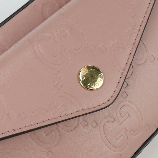 中古 グッチ 斜め掛け ショルダーバッグ レディース ブランド GUCCI ジャンボGG チェーンショルダーバッグ レザー 781554 ピンク バッグ USDGU100204011