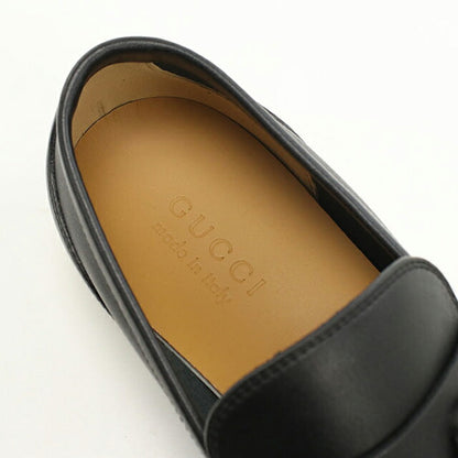 中古 グッチ ローファー メンズ ブランド GUCCI ホースビット ビット ローファー レザー 782672 ブラック シューズ USDGU100464011