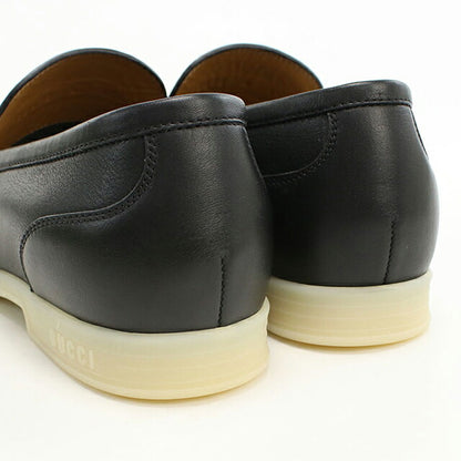 中古 グッチ ローファー メンズ ブランド GUCCI ホースビット ビット ローファー レザー 782672 ブラック シューズ USDGU100464011