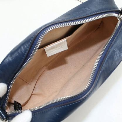 中古 グッチ 斜め掛け ショルダーバッグ レディース ブランド GUCCI GGマーモント スモール カメラバッグ レザー 447632 ネイビー バッグ USDGU101303011
