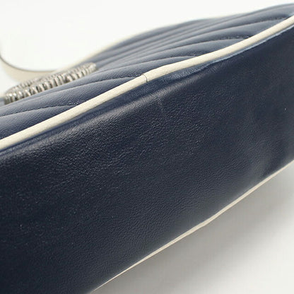 中古 グッチ 斜め掛け ショルダーバッグ レディース ブランド GUCCI GGマーモント スモール カメラバッグ レザー 447632 ネイビー バッグ USDGU101303011