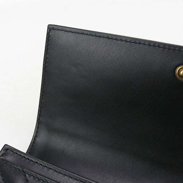 中古 グッチ 長財布二折 レディース ブランド GUCCI ダブルG コンチネンタルウォレット レザー 443436 ブラック 財布 USDGU102234011